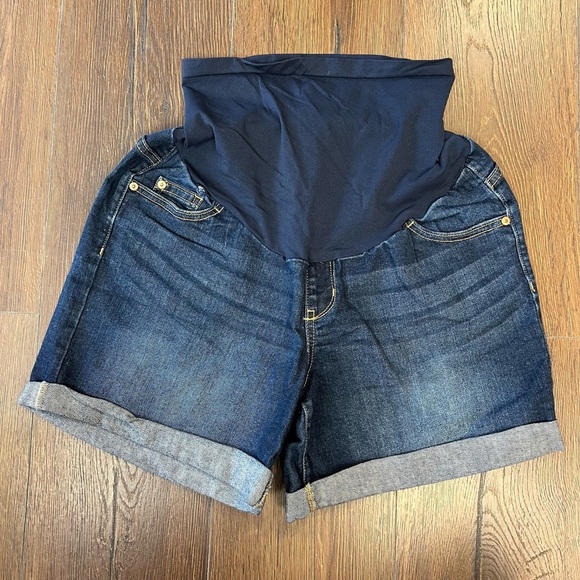 Indigo Blue maternity short SZ LG - Picture 1 of 3